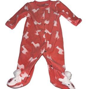 Carter's Pink Llama Pajama Set